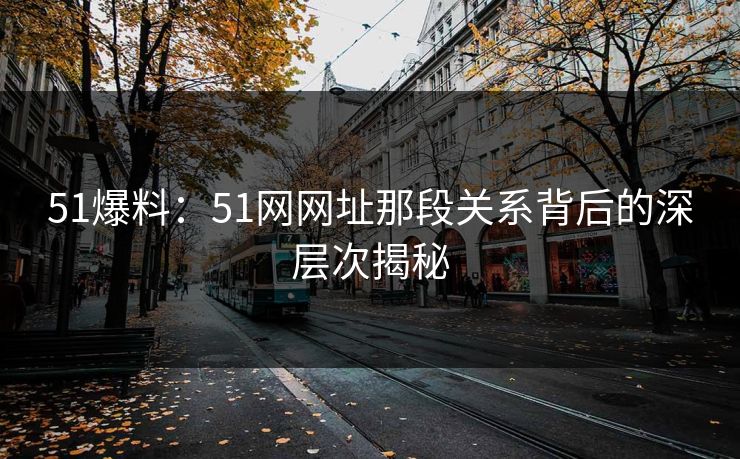 51爆料：51网网址那段关系背后的深层次揭秘